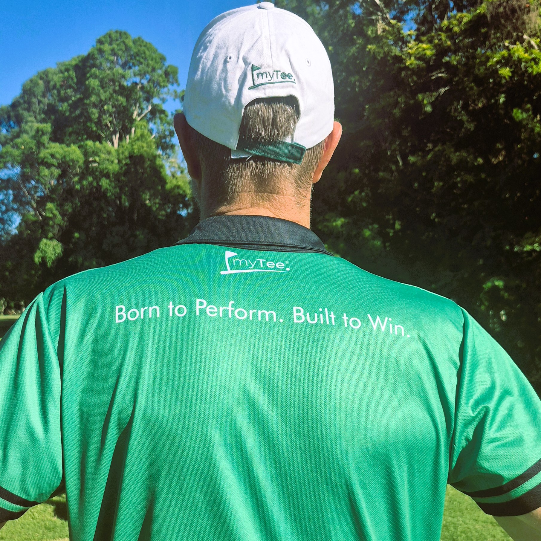 Green Golfer Back